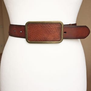 Fossil Vintage L XL Brown Leather belt, 36-41"/ 90-105cm