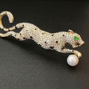 Leopard Brooch Vintage - Etsy