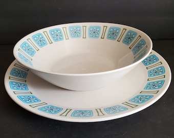 Mid-Century Nordic by Style House Serving Platter and Vegetable Bowl Made in Japan