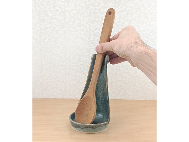 Upright spoon rest standing spoon holder vertical spoon Etsy