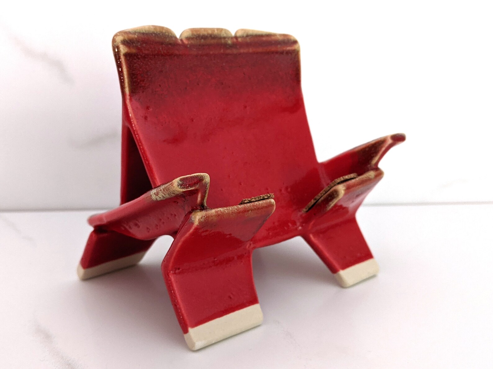 Ceramic cell phone holder mobile phone stand with red and Etsy