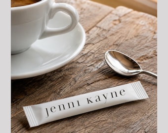 Custom Logo Sugar Sticks: Personalized Event & Cafe Sweeteners, Cafes Hotels Restaurants Corporate Events