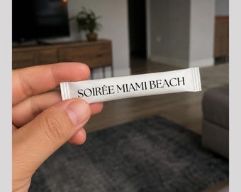 Custom Logo Sugar Sticks, Personalized Branded Packets for Hotels, Cafes, Restaurants, Bars, Corporate Events