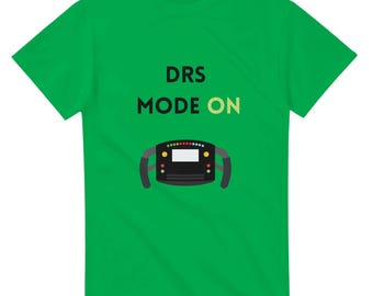 Camiseta con el modo DRS - Camiseta gráfica de carreras para fans de la F1