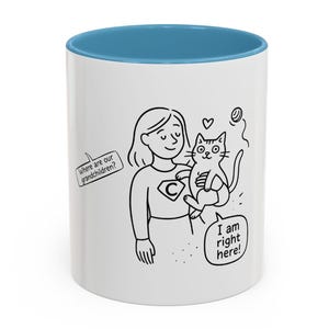 Funny Cat Mom Coffee Mug: Quirky Gift for Cat Lovers
