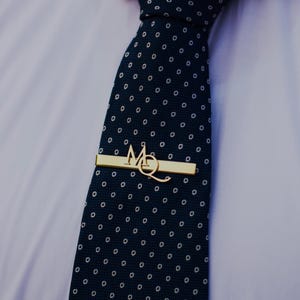 Personalised Tie Clip - Custom Tie Clip - Groomsmen Gifts - Initial Tie Clip -Best Man Gifts- Wedding Gift - Gift For Him - Tie Clip Custom.