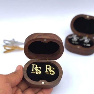 Custom Initial Cufflinks, Personalized Groomsmen Cufflinks, Groomsmen Gifts, Wedding Cufflinks for Groom Best Man Gifts