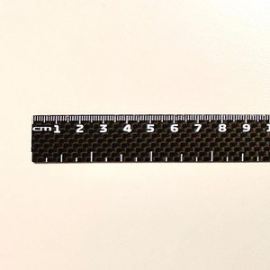 Righello - Righello in fibra di carbonio da 31 cm, strumento di misurazione leggero e resistente per lavori artigianali, disegno e progetti