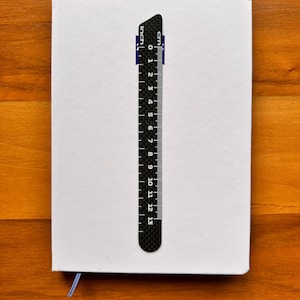 Righello - Righello in fibra di carbonio da 13 cm, leggero e resistente, strumento di misurazione di precisione per progetti di artigianato, ingegneria e fai da te