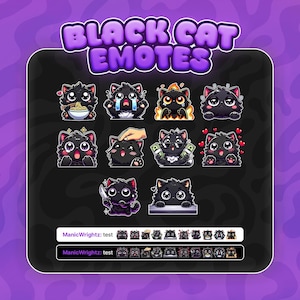 黒猫のTwitchエモート10選