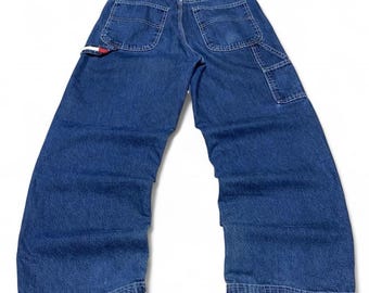 Vintage Tommy Hilfiger dark wash blue carpenter pants