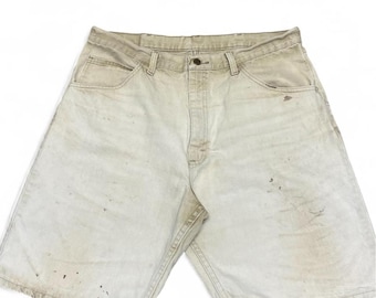 Pantaloncini di jeans Wrangler vintage in tela beige