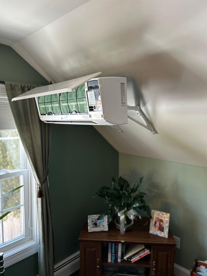 a white box on the ceiling