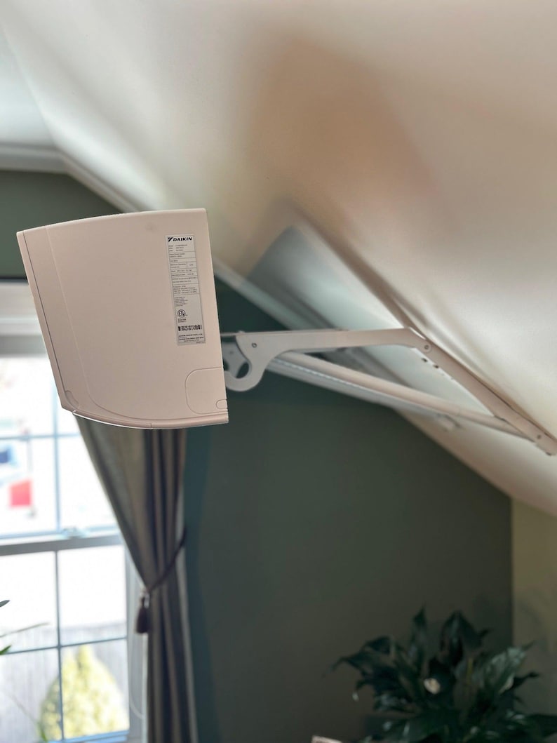 a white object on the ceiling