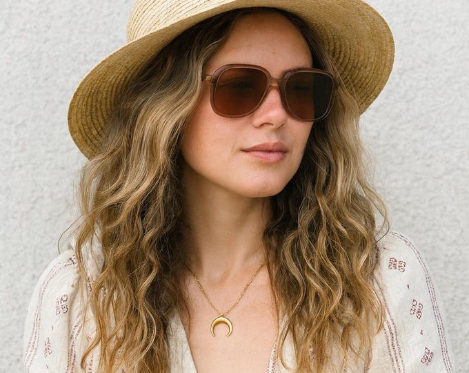 Vintage 1970s Brown Oversized Sunglass Frames