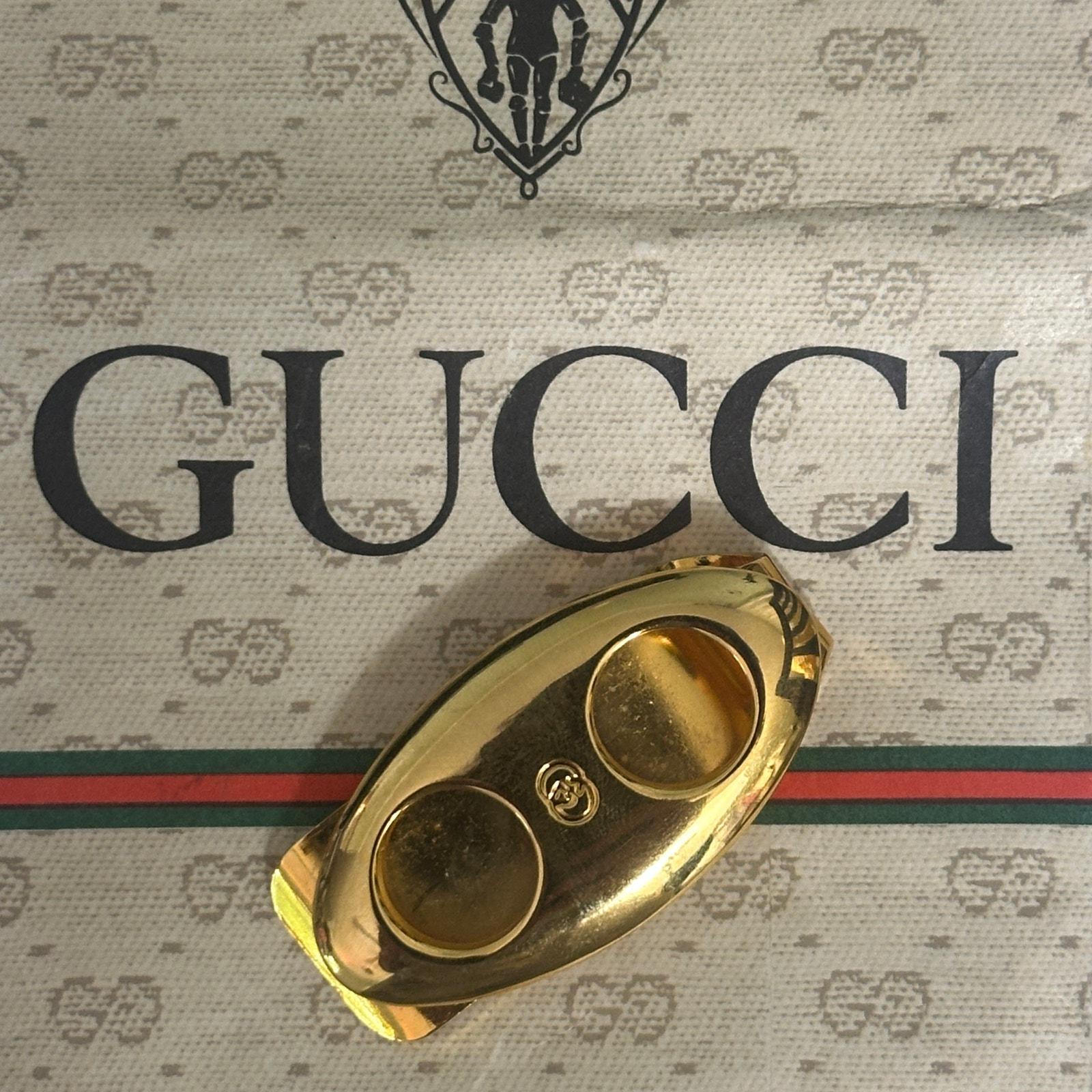 Vintage 1980s Gucci Gold Tone Money Clip - Etsy