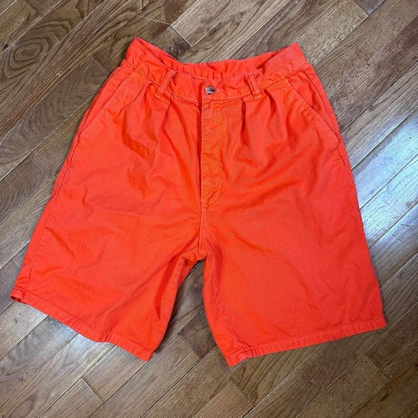 Vintage 90s Women's Orange Duckhead Highwaisted Shorts XS/S