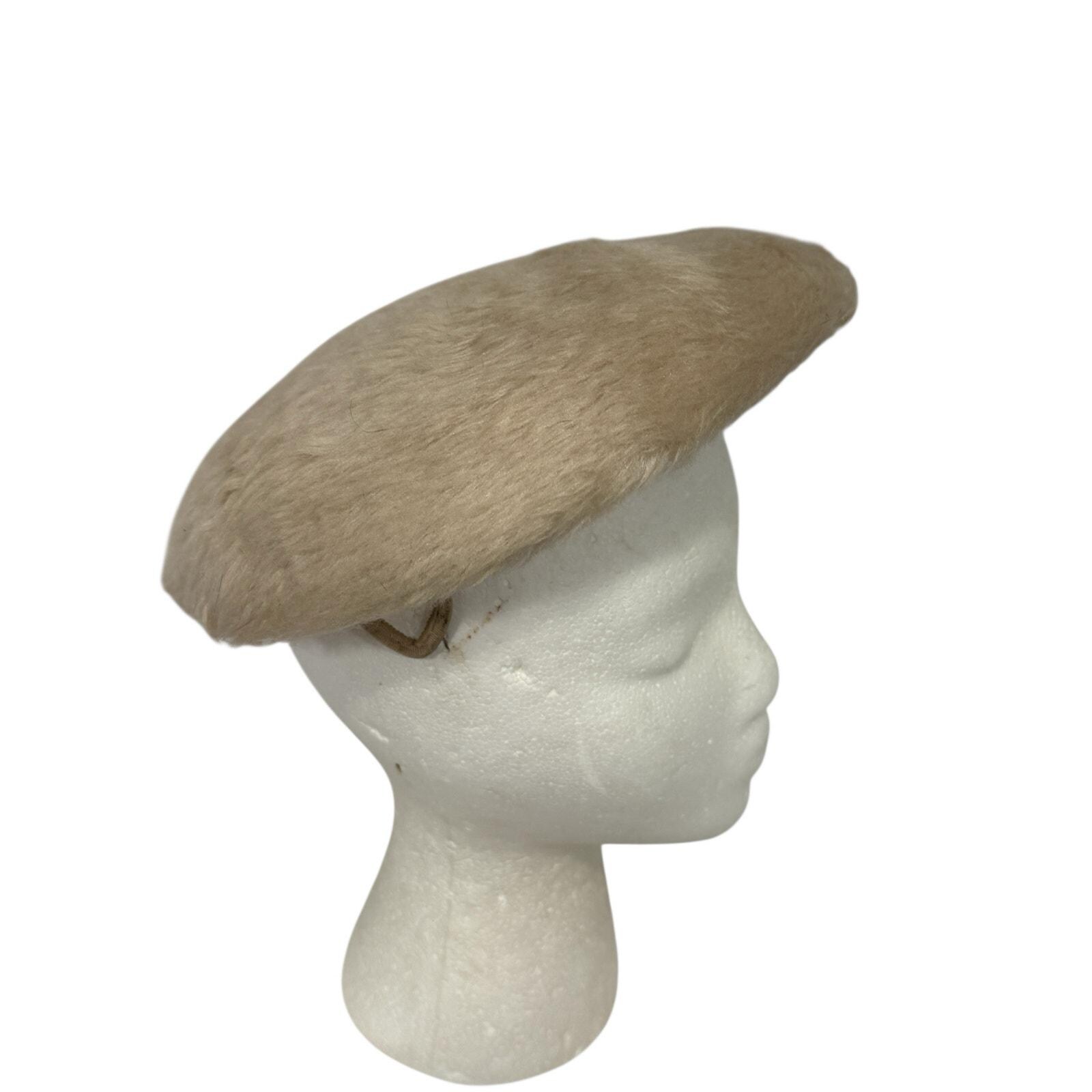 Vintage 1960s Faux Fur Hat Mod Colby Blue Round Cap 1960s Faux Fur Hat - Etsy main image 2