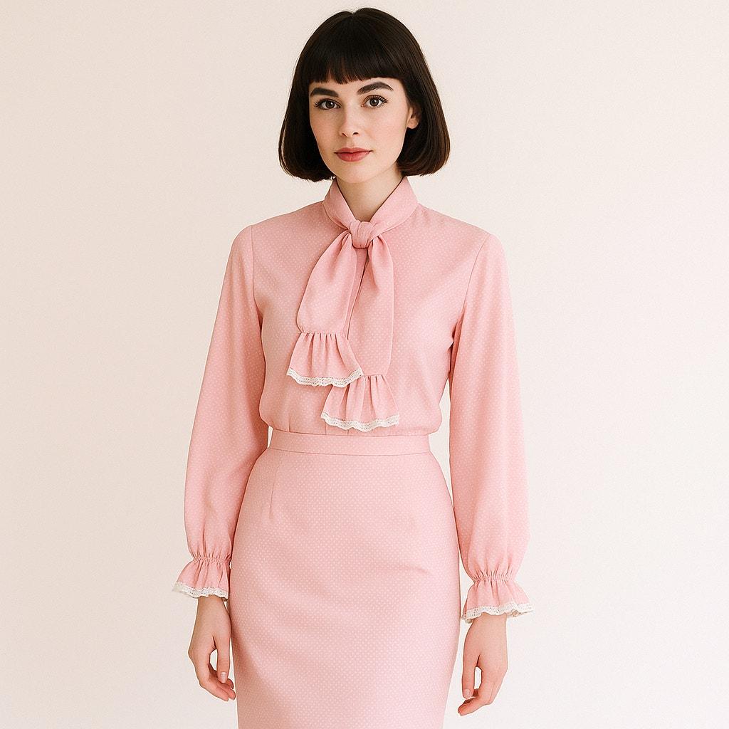 Pink Polka Dot Dress Women - Etsy