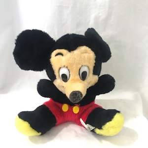 Vintage 19 70s Walt Disney Productions Nutshells Mickey Mouse Plush Stuffed Animal