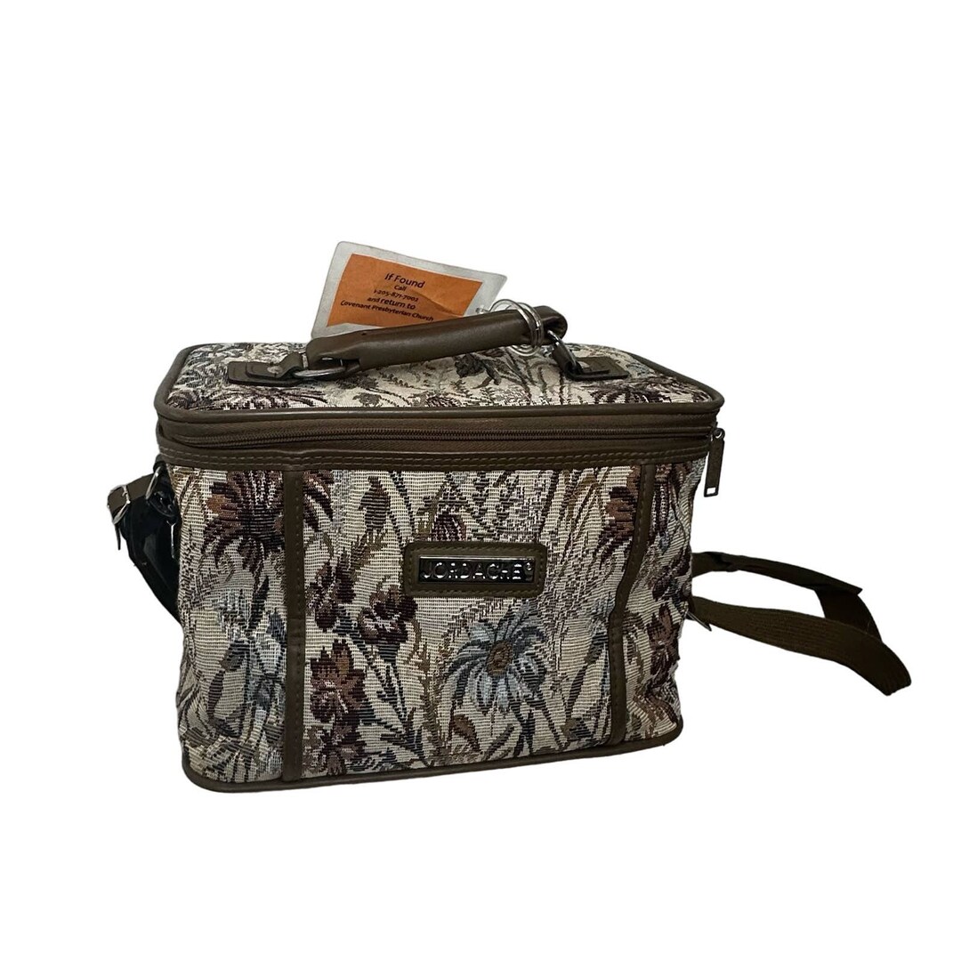 Vintage 1980s Jordache Tapestry Cosmetic Soft Sided Train Case Etsy