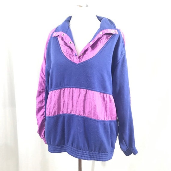 Vintage 80s purple windbreaker - Gem