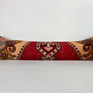 12x48 Extra Long Lumbar Pillow, Decorative Pillow, Embroidered Pillow, Bench Lumbar Pillow, Morrocan Pillow, Bedding Pillow, Boho Pillow