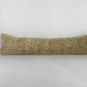 12x48 Extra Long Lumbar Pillow, Decorative Pillow, Embroidered Pillow, Bench Lumbar Pillow, Morrocan Pillow, Bedding Pillow, Boho Pillow
