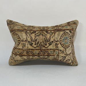 16x24 Lumbar Turkish Pillow, Boho Pillow Cover, Rug Pillow, Bench Cushion, Kilim Pillow, Morrocan Pillow, Throw Pillow, Decorative Pillow