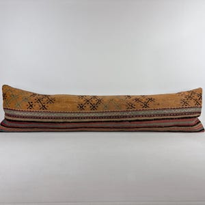 12x48 Extra Long Lumbar Pillow, Decorative Pillow, Embroidered Pillow, Bench Lumbar Pillow, Morrocan Pillow, Bedding Pillow, Boho Pillow