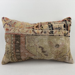 16x24 Lumbar Turkish Pillow, Boho Pillow Cover, Rug Pillow, Bench Cushion, Kilim Pillow, Morrocan Pillow, Throw Pillow, Decorative Pillow