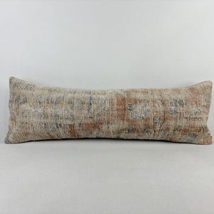 12x36 Long Lumbar Pillow, Tribal Pillow,  Unique Throw Pillow, Kilim Cushion, Bolster Pillow, Vintage Pillow, Kilim Pillow, Lumbar Pillow
