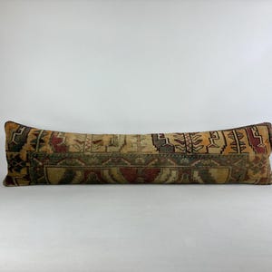 ヴィンテージキリム枕カバー：8x24インチのオリエンタルハンドメイド
