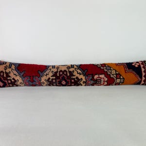 8x48 Extra Long Lumbar Pillow, Rug Pillow, Morrocan Pillow, Kilim Pillow, Lumbar Pillow, Boho Throw Pillow, Turkish Throw Pillow