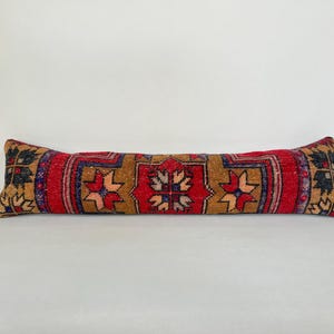 12x48 Extra Long Lumbar Pillow, Decorative Pillow, Embroidered Pillow, Bench Lumbar Pillow, Morrocan Pillow, Bedding Pillow, Boho Pillow
