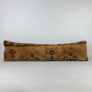 12x48 Extra Long Lumbar Pillow, Kilim Pillow, Lumbar Pillow, Lumbar Throw Pillow, Bedding Pillow, Bohemian Pillow, Suzani Pillow, Rug Pillow