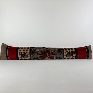 8x48 Extra Long Lumbar Pillow, Kilim Pillow, Wool Pillow Cover, Morrocan Cushion, Long Lumbar Pillow, Throw Pillow, Vintage Pillow