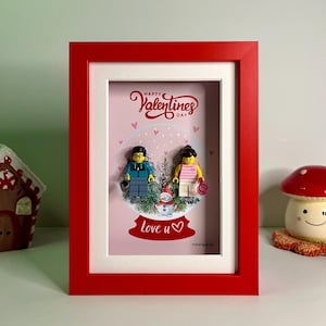 Gepersonaliseerde minifiguurlijst | Aangepaste cadeaus voor stel | Beste Valentijnsdagcadeau | Creatief cadeau | Cadeau voor hem of haar