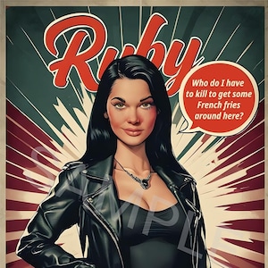 11x17 Bad Girls von 'Supernatural' Poster -- Ruby