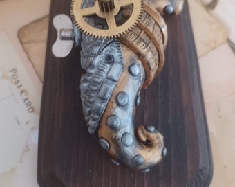 Steampunk Seahorse wall Art