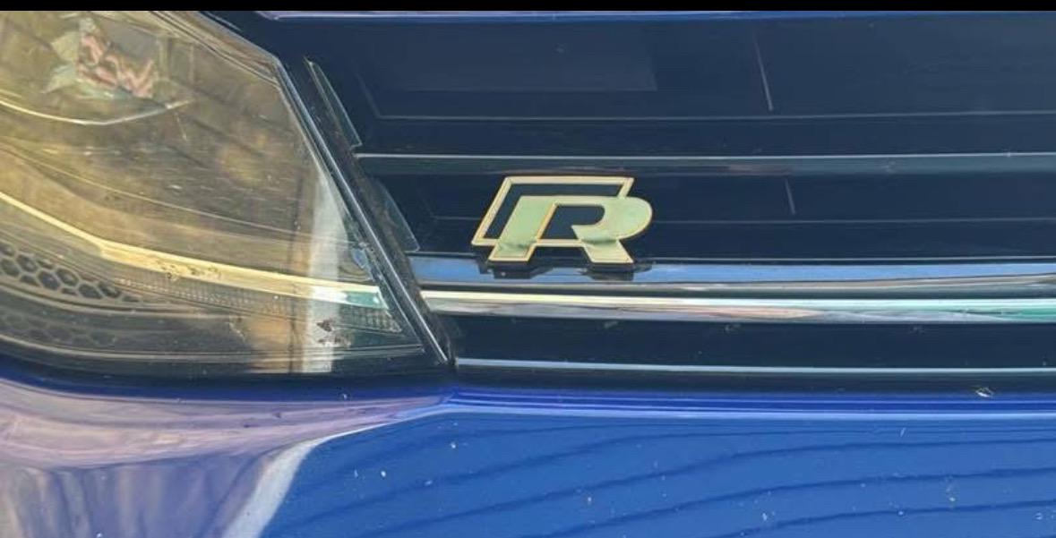 Car R Badge VW R Front and Rear Badge - Etsy