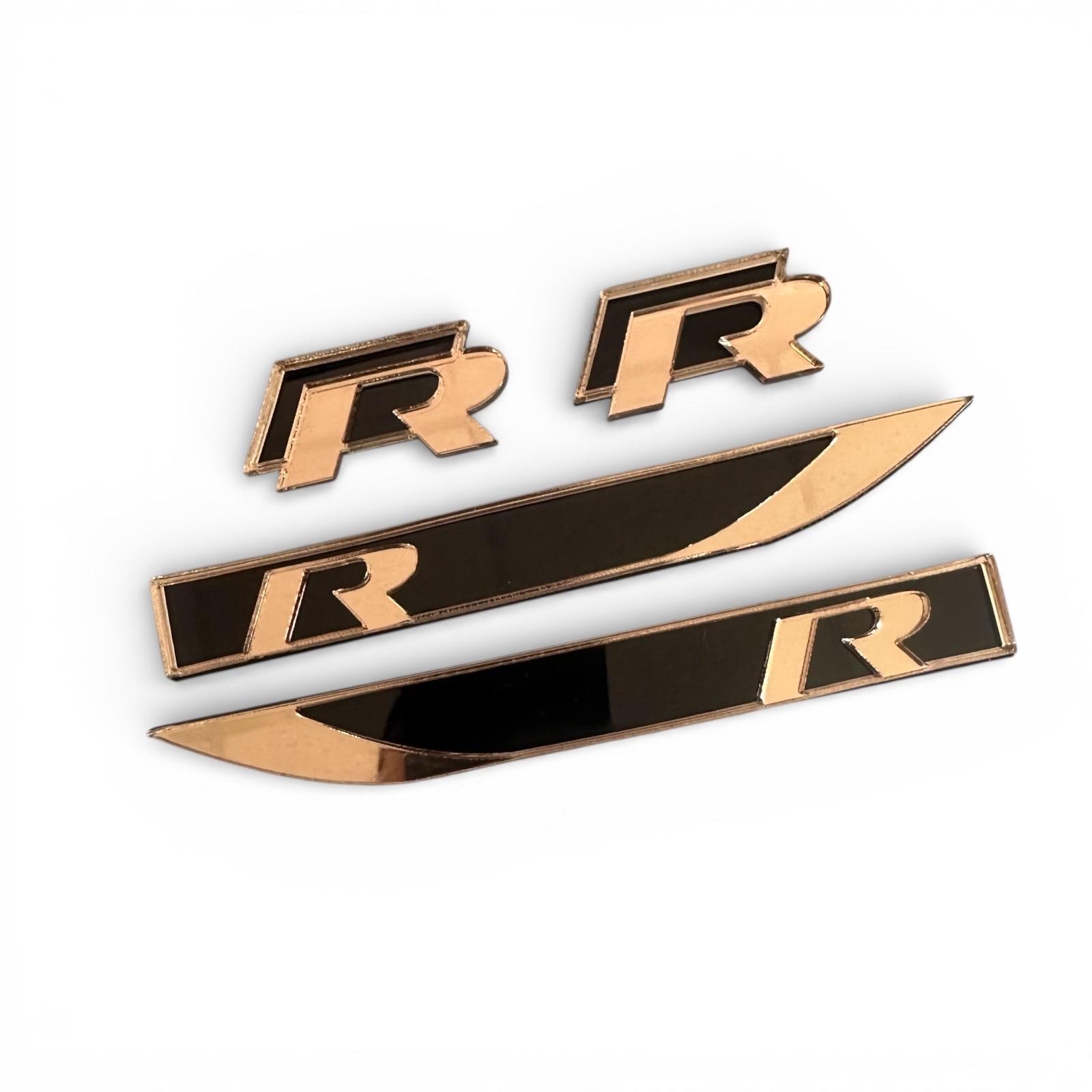 VW Golf R Mk7/7.5 Front , Rear and Wing Badges - Etsy