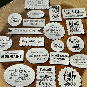 Christian/Religious sentiments for cards, scrapbooks or junk journals 20 pieces