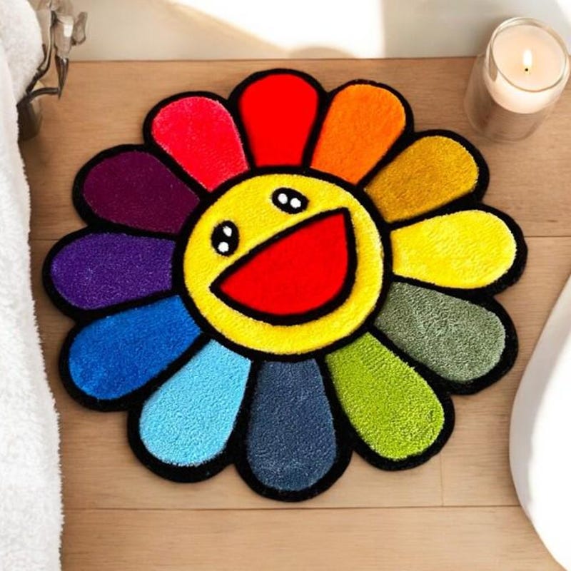 Kaws Rug Pink Kaws Rug - Etsy