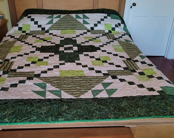 Jade Serenade - Queen size quilt