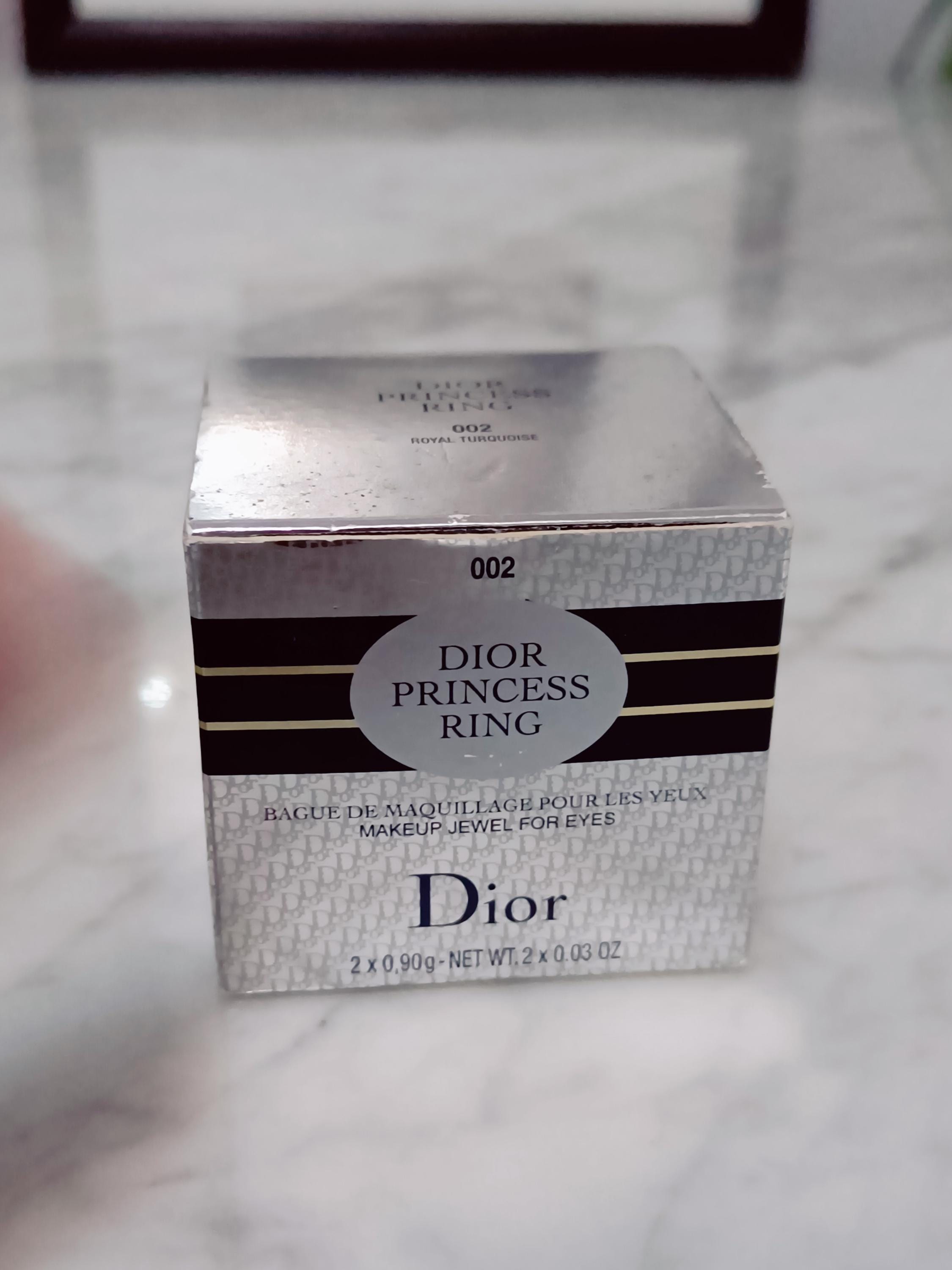 Christian Dior Princess Ring Makeup Jewel Light Blue Enamel