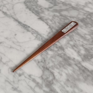 1939 Teak Wood Letter Opener From H.M.S. AJAX from the Battle of River Plate