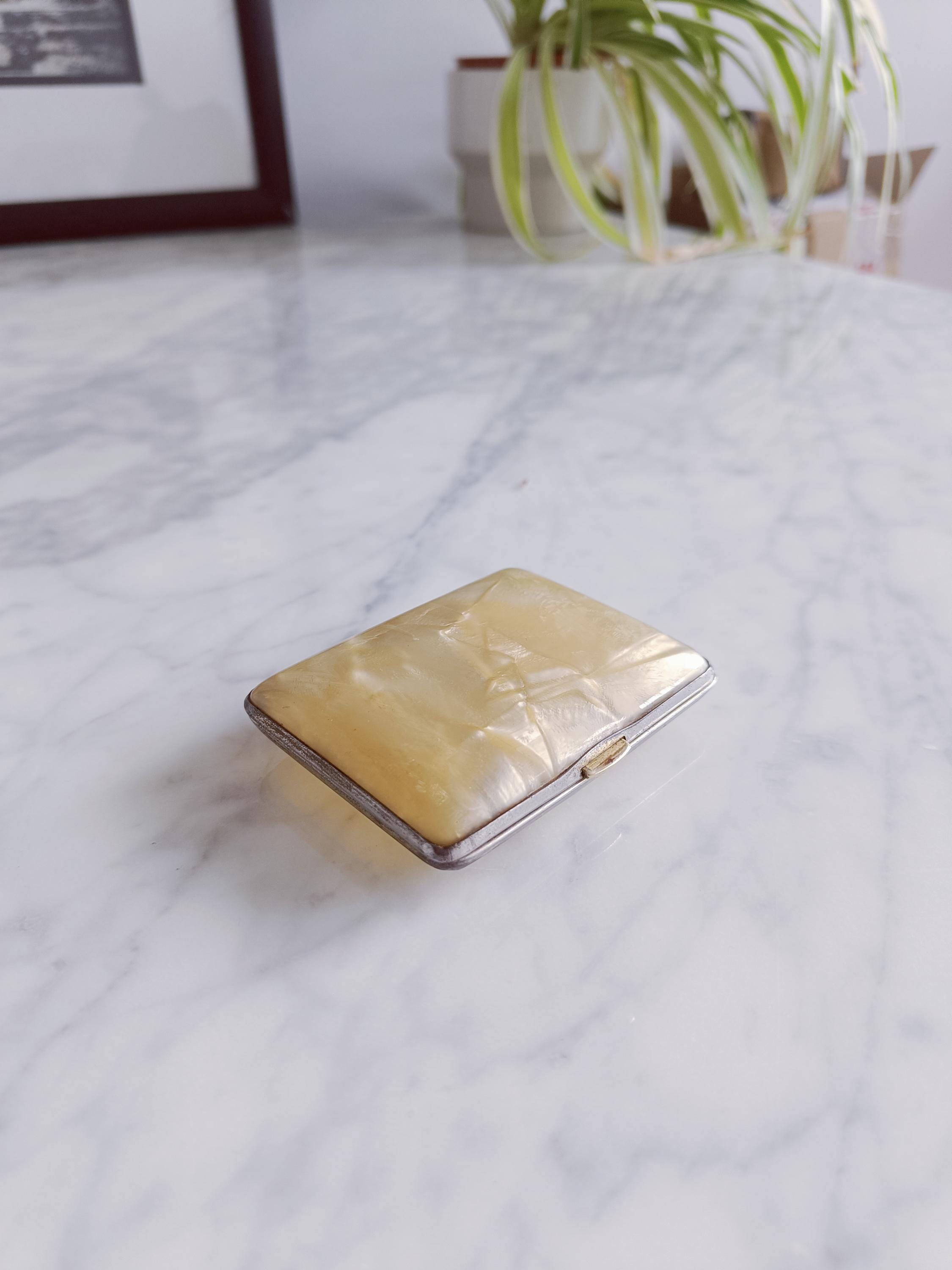 celluloid cigarette case Fancy Stand Vintage Art Deco Celluloid Cigarette