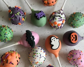 Cake Pops pastel de luxe d'Halloween | Cake Pops d'Halloween | Cake Pops pastel pour Halloween | Cake Pops d'Halloween