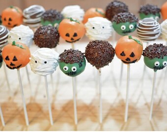 Cake Pops monstre d'Halloween | Cake Pops d'Halloween | Cake Pops d'Halloween